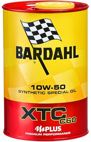 Bardahl - Motoröl für Autos, XTC C60 10W-50, Schmiermittel für Benzin- oder Dieselmotoren, Fomula 100% synthetisch, 1 Liter von Bardahl