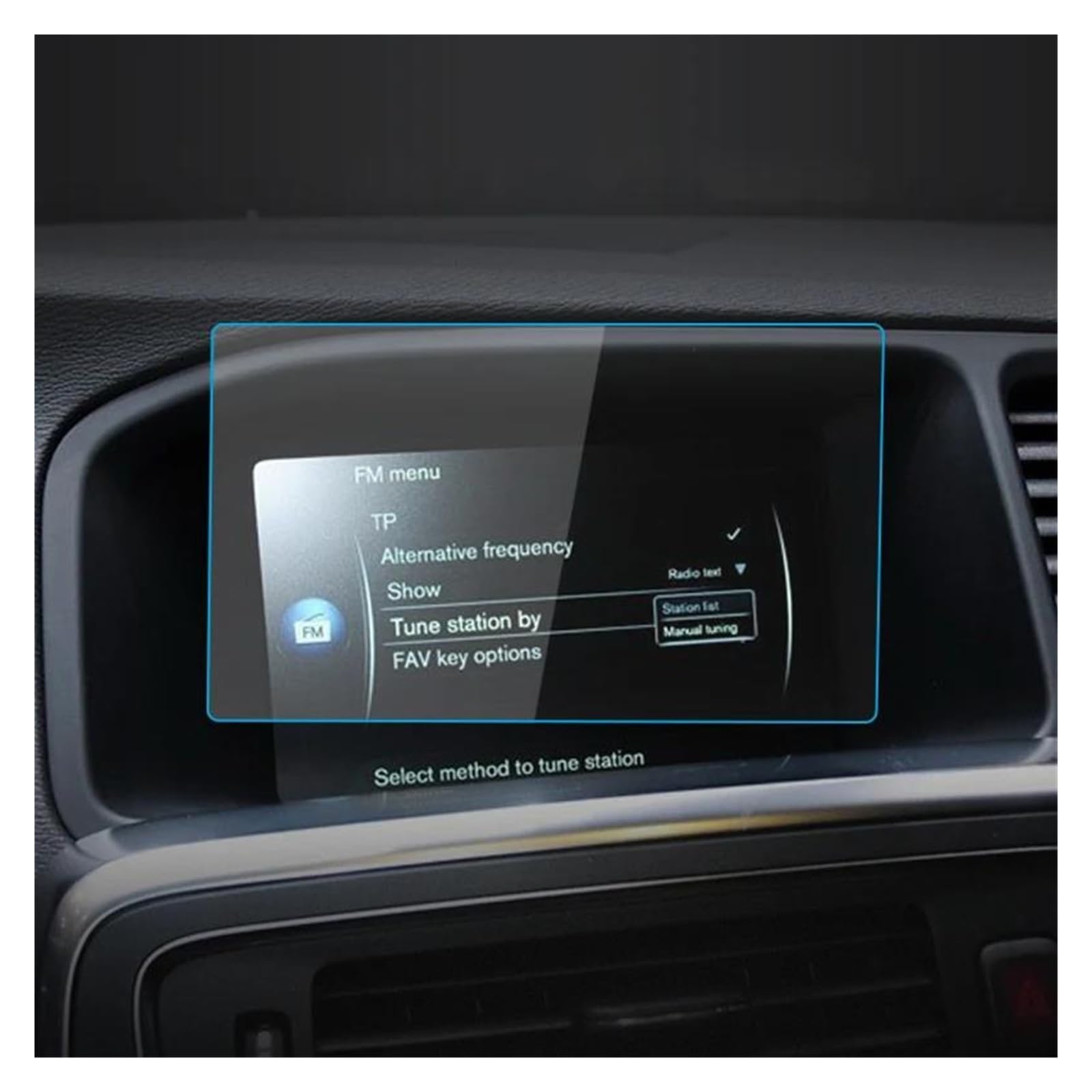 Auto Displayschutz 7 Zoll Für Volvo Für S60 2014–2017, Armaturenbrett-Navigationsmembran, Auto-GPS-Display, Gehärtetes Glas, Displayschutzfolie, Autoaufkleber Auto Displayschutzfolie(Anti-Blue-ray) von Barhbt