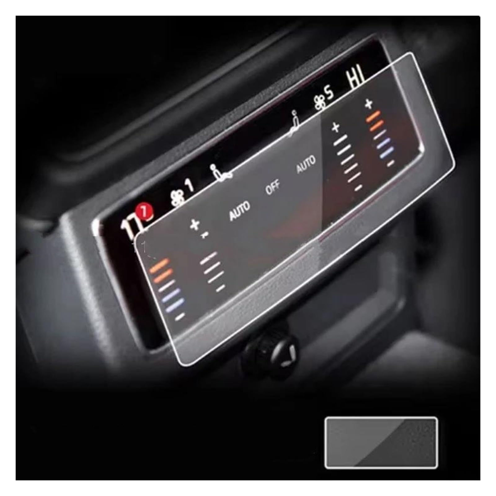 Auto Displayschutz Für A6 Für A7 2019-2024 Auto GPS Navigation Und Instrument Panel LCD Screen Schutz Film Gehärtetem Glas Schutz Auto Displayschutzfolie(Air Conditioner) von Barhbt