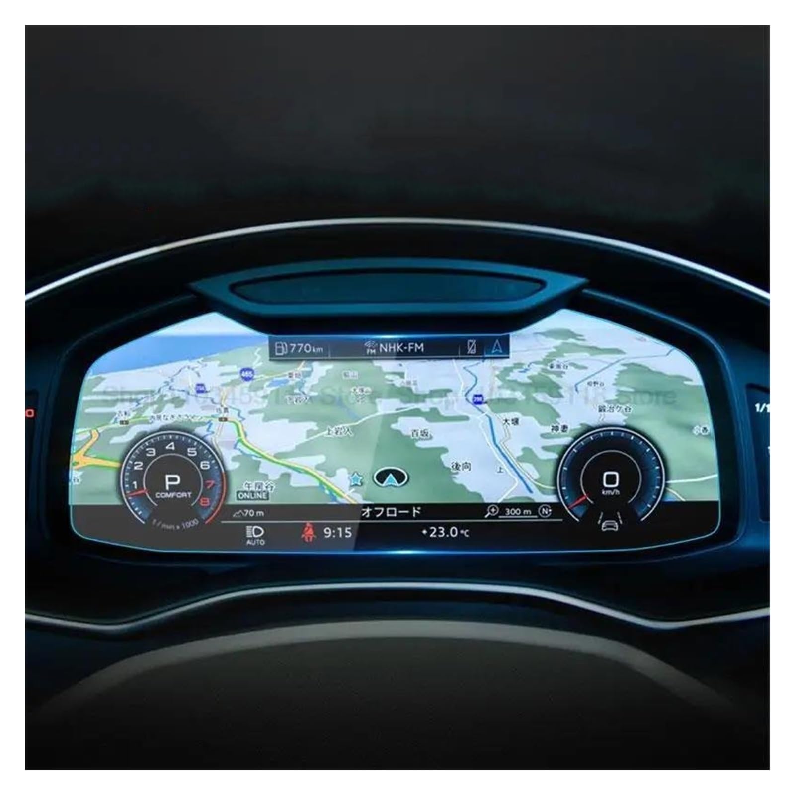 Auto Displayschutz Für A6 Für A7 Für Q8 2020 2021 2022 2023 Auto Bildschirm LCD Instrument Panel Bildschirm Innen Zubehör Gehärtetem Glas Screen Protector Auto Displayschutzfolie von Barhbt