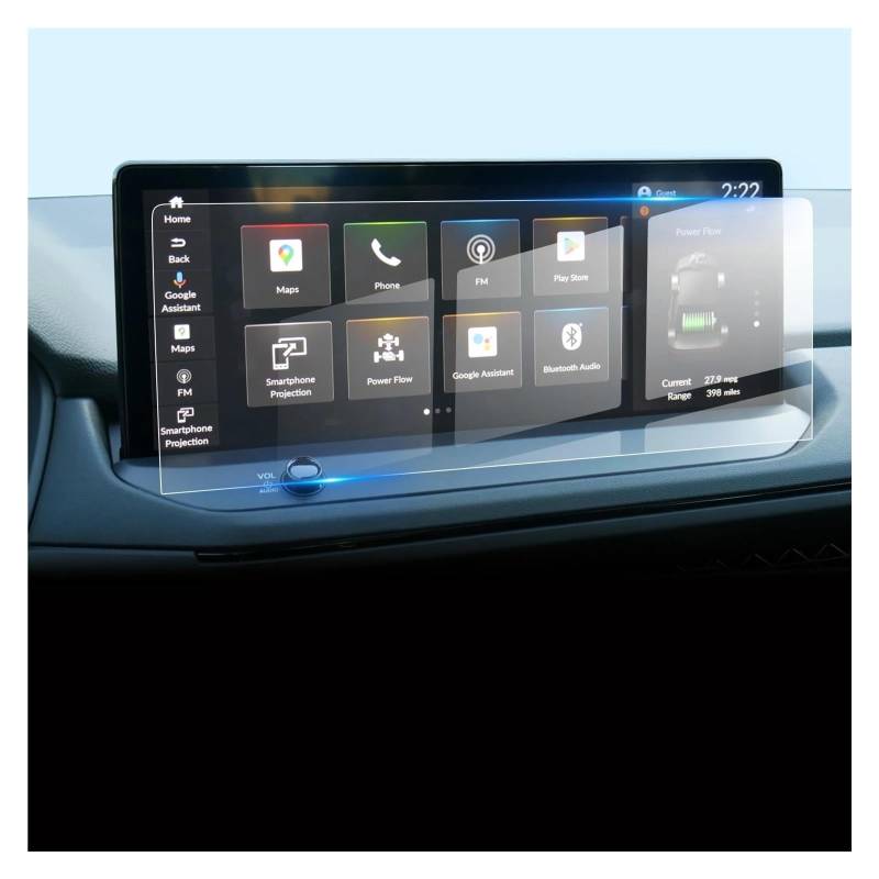 Auto Displayschutz Für Accord Hybrid 2023 2024 12,3-Zoll Auto Multimedia Display Screen Protector Auto Innen Zubehör Auto Displayschutzfolie von Barhbt