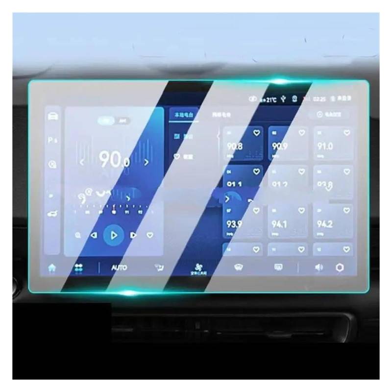 Auto Displayschutz Für BAIC X55 Für Peking X55 2022 2023 Auto GPS Navigation Center Touch Display Anti-Scratch-Film Gehärtetes Glas Screen Protector Auto Displayschutzfolie(10.1inch) von Barhbt