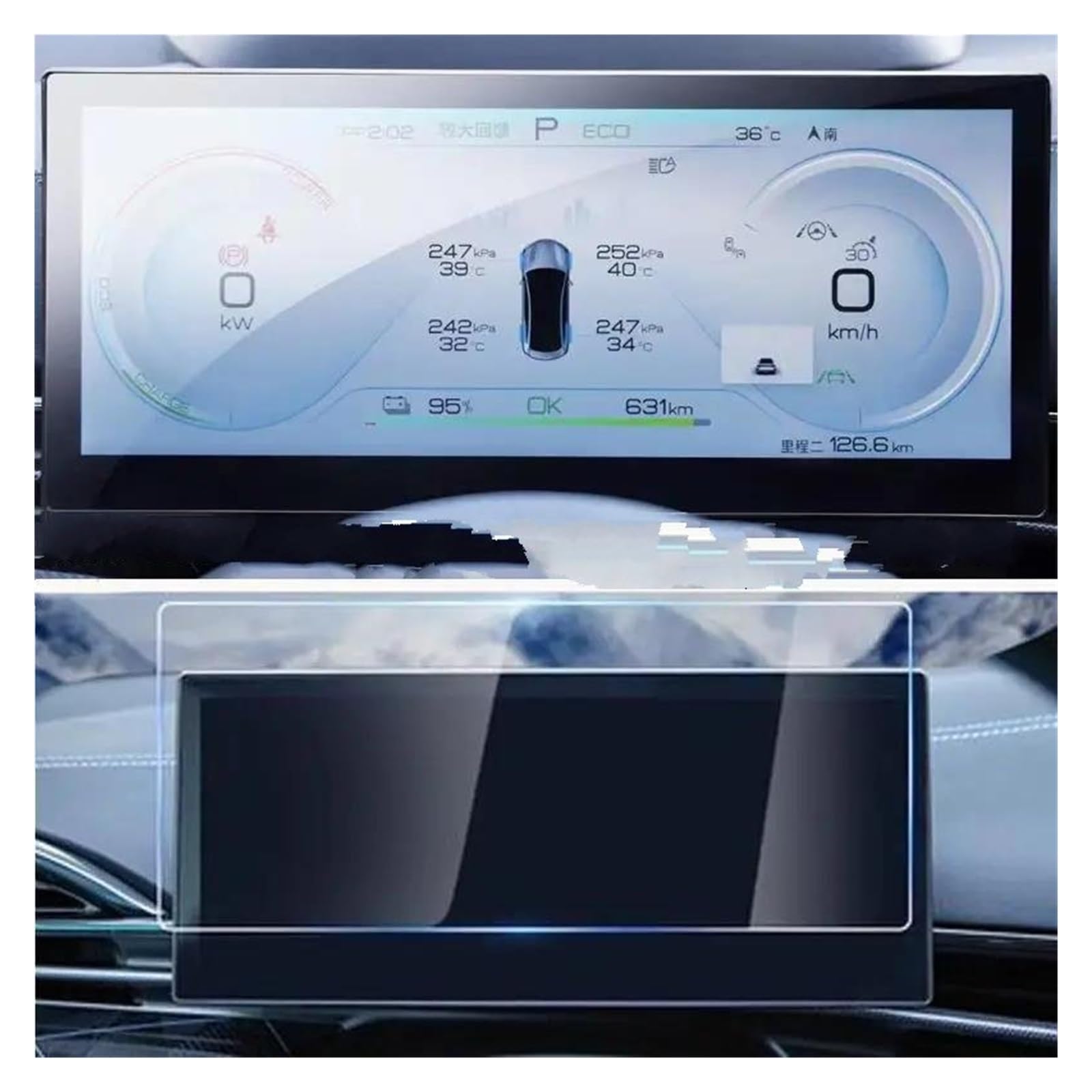 Auto Displayschutz Für BYD Für Dichtung 2022 2023 2024 10,25 Zoll Auto Instrument LCD Anti-Scratch Film Gehärtetes Glas Screen Protector Auto Displayschutzfolie von Barhbt