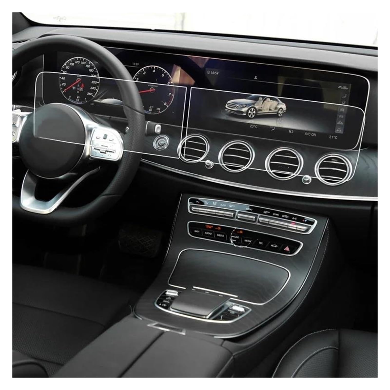 Auto Displayschutz Für Benz Für E Klasse W213 2017 2018 2019 S Klasse W222 2018 2 Teile/Satz Auto Navigation Screen Protector Gehärtetem Glas Film Auto Displayschutzfolie von Barhbt