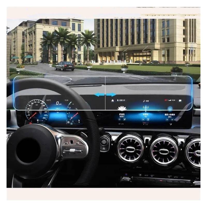 Auto Displayschutz Für Benz Für EINE Klasse W177 A180 A200 Auto Navigation Bildschirm Film Dashboard Schutz Film Gehärtetes Glas Screen Protector Auto Displayschutzfolie von Barhbt