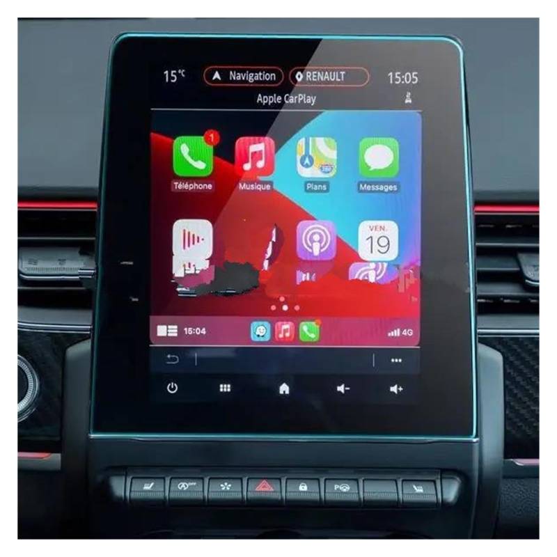 Auto Displayschutz Für Captur 2 Easy Link 2020 9,3 Zoll Auto Multimedia Radio Display Auto Innen Zubehör PET Screen Protector Auto Displayschutzfolie von Barhbt