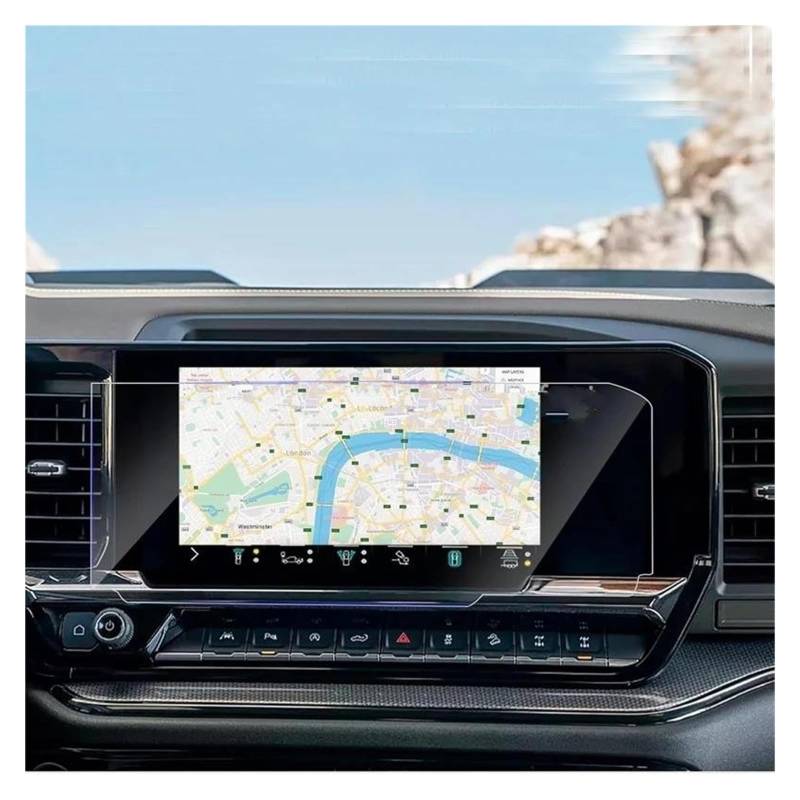 Auto Displayschutz Für Chevy Für Silverado 1500 2500 HD 3500 HD 2022 2023 13,4 Zoll Auto Navigation Multimedia Radio Display Auto PET Screen Protector Auto Displayschutzfolie von Barhbt