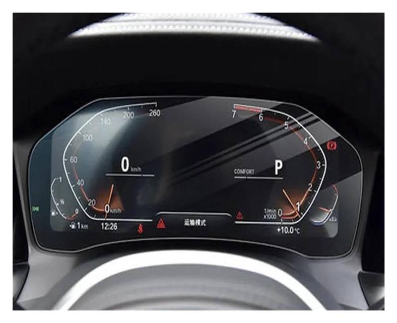 Auto Displayschutz Für G20 G21 Serie 3 2020 2021 Auto Instrument Panel Dashboard Center Gehärtetem Glas Screen Protector Auto Displayschutzfolie(Without Camera) von Barhbt