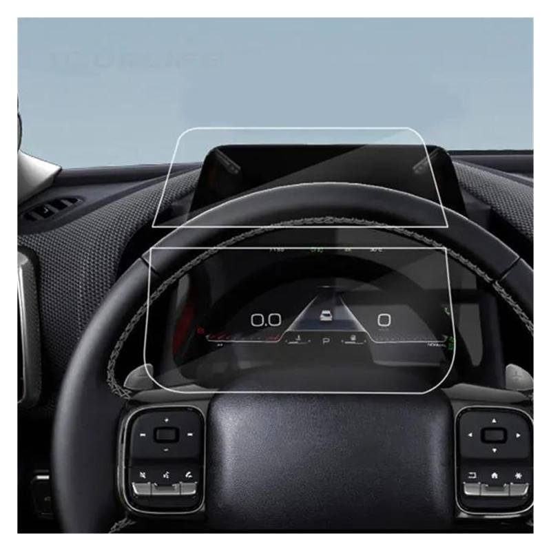 Auto Displayschutz Für Haval Für Dargo 2021 2022 2023 Auto Navigation GPS Bildschirm Instrument Bildschirm Innen Zubehör Gehärtetem Glas Schutz Film Auto Displayschutzfolie(Instrument) von Barhbt