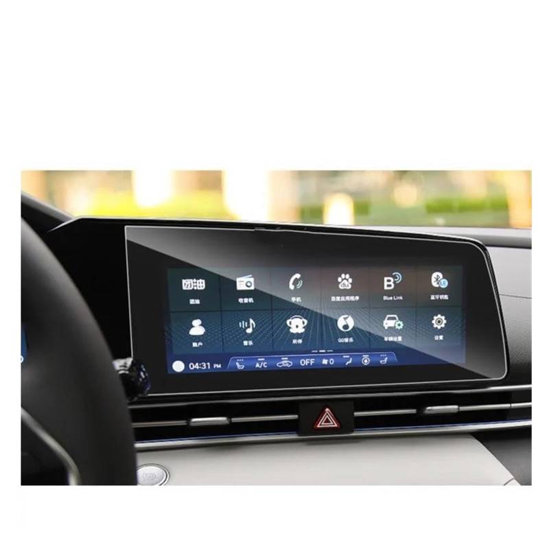 Auto Displayschutz Für Hyundai Für Elantra 2021 Auto Navigation Screen Protector Zentrale Steuerung Display Bildschirm Gehärtetes Glas Display-schutzfolie Auto Displayschutzfolie von Barhbt