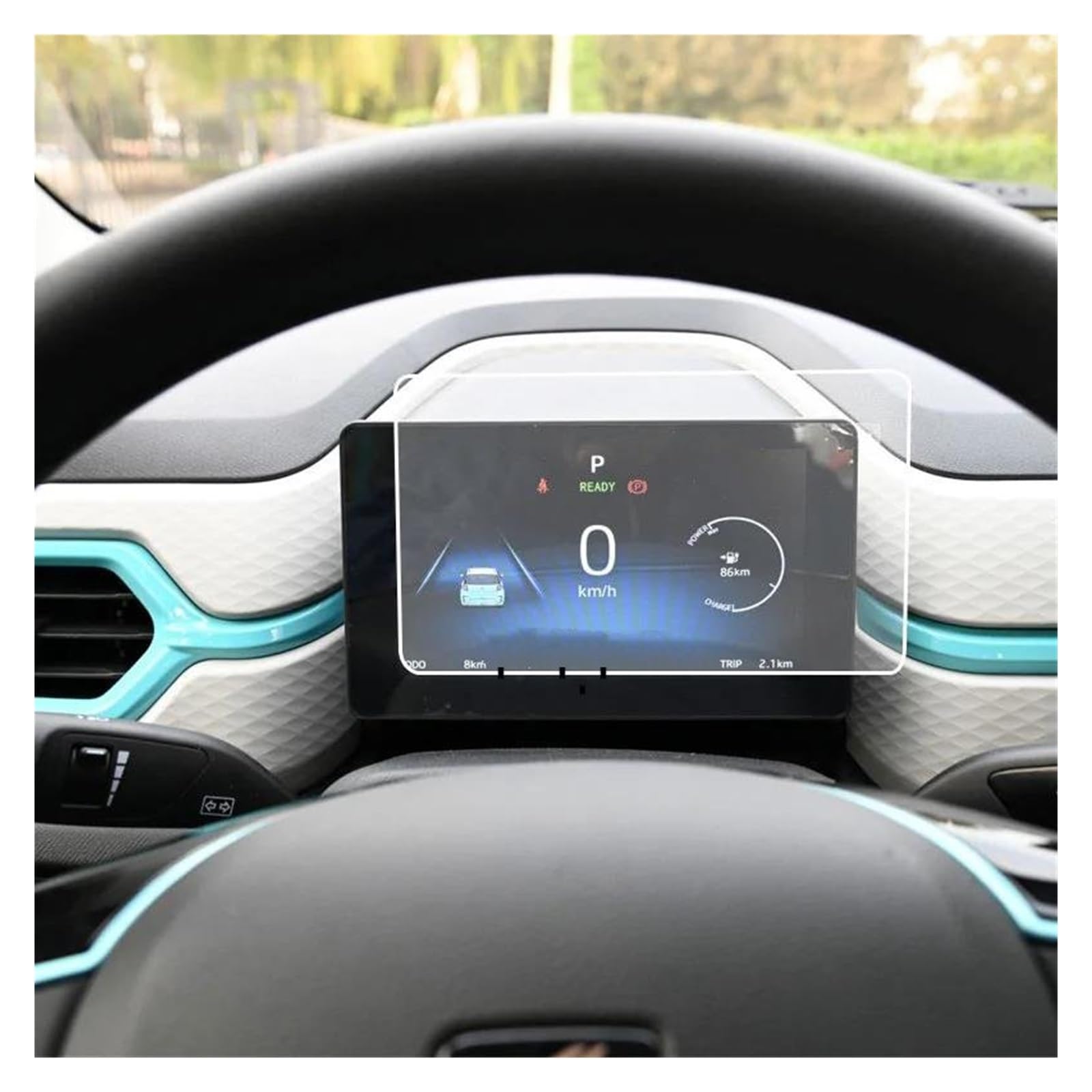 Auto Displayschutz Für JAC Für E-JS1 2021 2022 Auto Navigtion Gehärtetem Glas LCD Screen Schutz Film Aufkleber Dashboard Schutz Auto Displayschutzfolie(for Instrument) von Barhbt