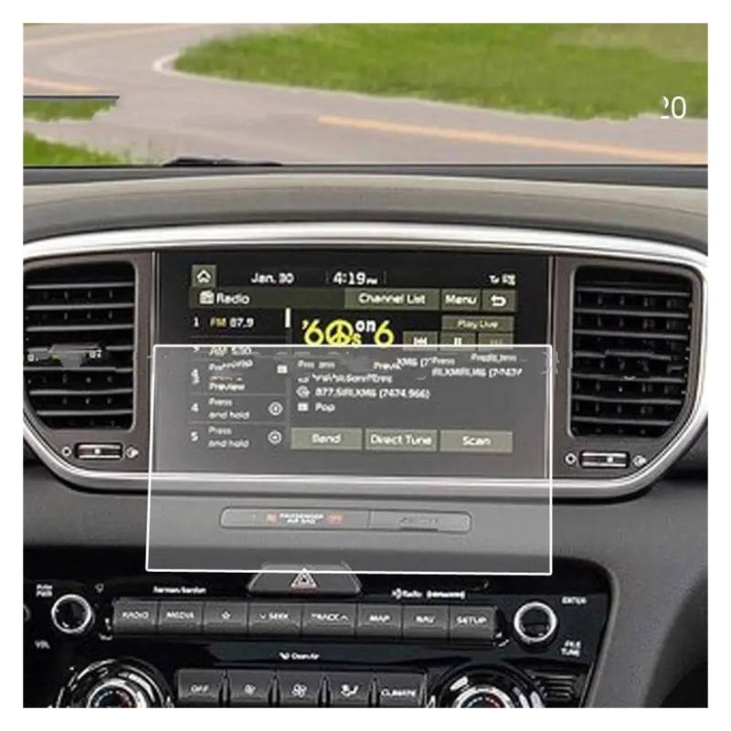 Auto Displayschutz Für Kia Für Sportage 4 2016 2017 2018 2019 2020 Auto GPS Navigation Film Aufkleber Zubehör Screen Protector Gehärtetem Glas Auto Displayschutzfolie(7 inch 152x91mm) von Barhbt