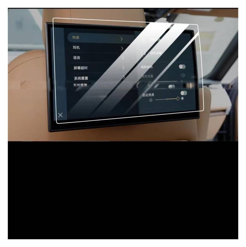 Auto Displayschutz Für Land Für Rover Für Range Für Rover 2023 Hinten-Sitz Media Touch-Bildschirme Schutz Auto Innen Zubehör 2PCS PET Film Auto Displayschutzfolie von Barhbt