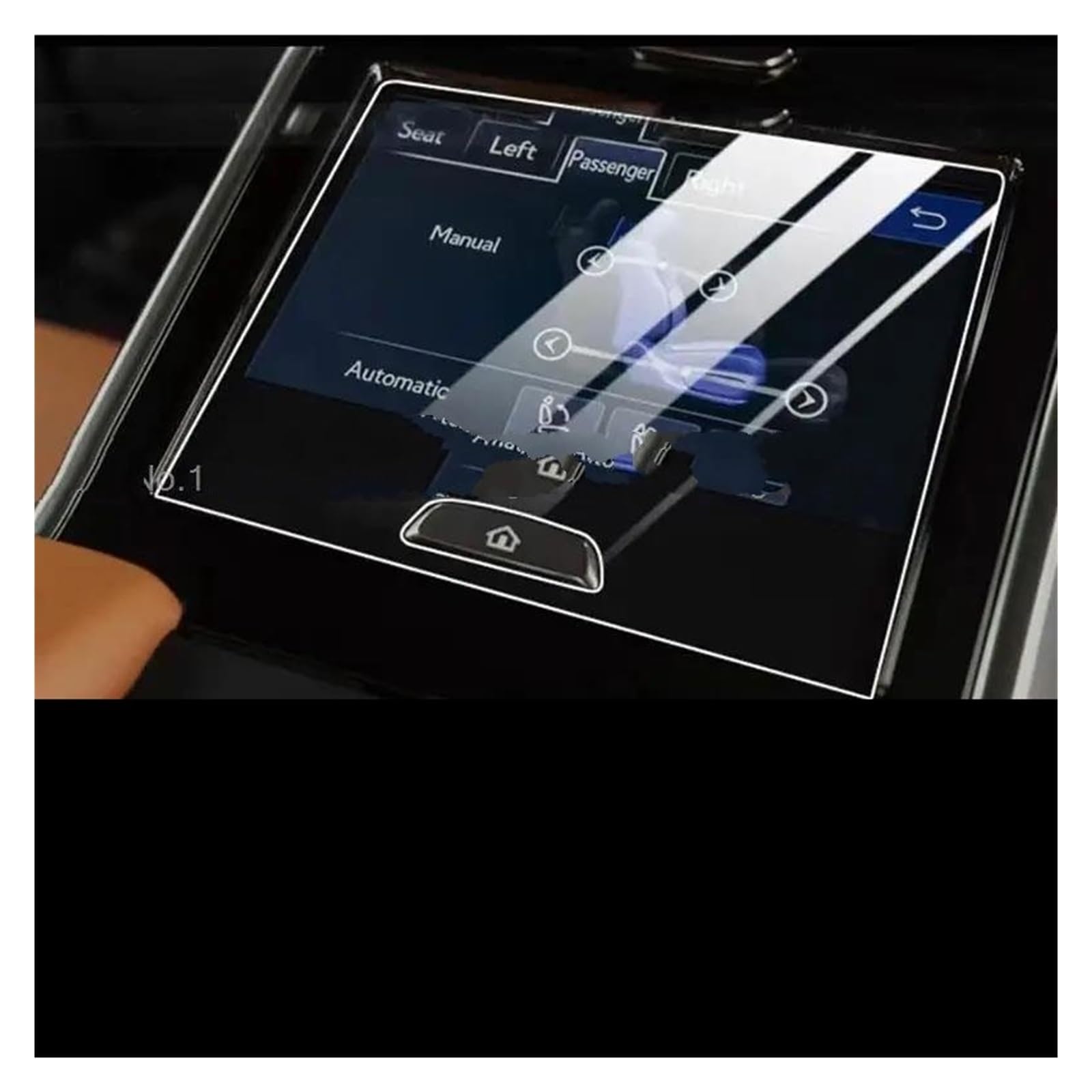 Auto Displayschutz Für Lexus Für LX600 2023 Hinten-Sitz Pad Zurück Sitz Pad Touchscreen Display-schutzfolie PET Screen Protector Film Auto Displayschutzfolie von Barhbt