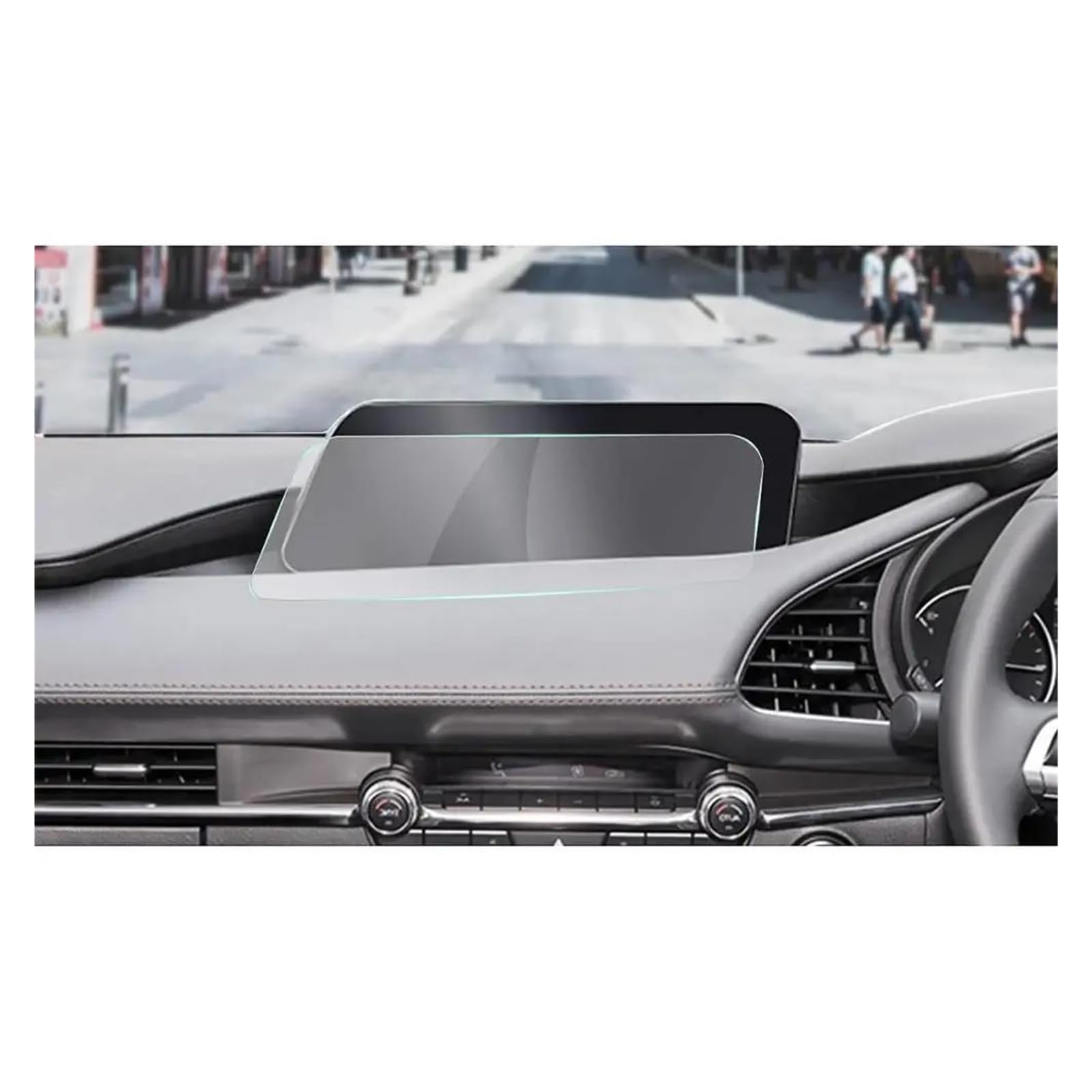 Auto Displayschutz Für Mazda 3 Für CX-30 2019-2022 8,8 Zoll Auto Navigation Gehärtetem Glas Screen Protector Film Auto Innen Schutz Aufkleber Auto Displayschutzfolie(Right Hand Drive) von Barhbt