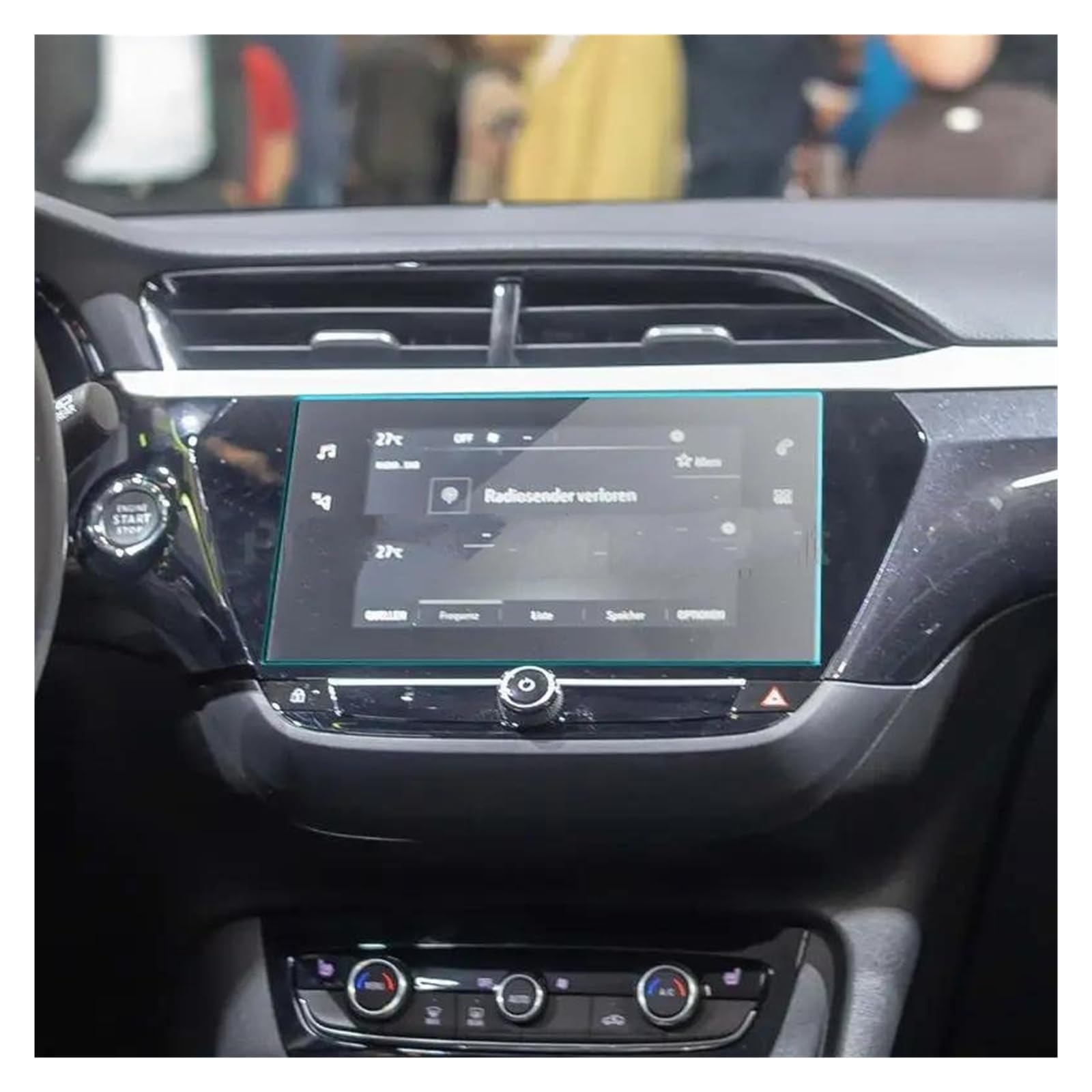 Auto Displayschutz Für Opel Für Corsa-e Für Corsa F MY20 2020 2021 Auto Infotainment Radio GPS Navigation Innen Gehärtetes Glas Bildschirm Schutz Film Auto Displayschutzfolie(for 7 inch) von Barhbt