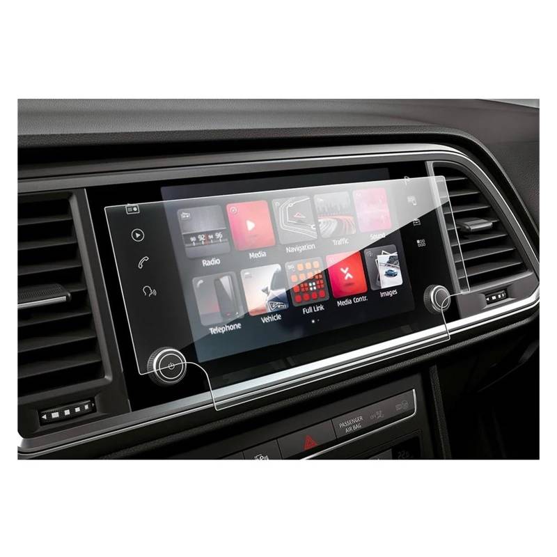 Auto Displayschutz Für Sitz Für Ateca FR 2020 8-Zoll Auto Multimedia Radio Center Display Screen Protector Film Auto Innen Zubehör Auto Displayschutzfolie von Barhbt