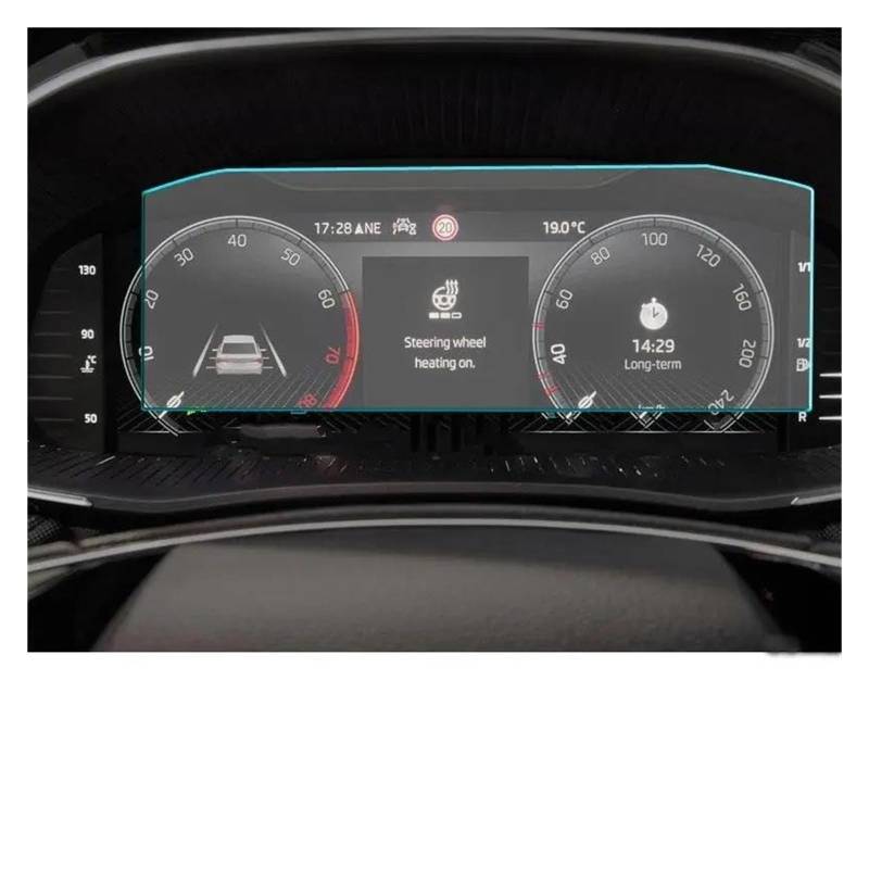 Auto Displayschutz Für Skoda Für Fabia 2021 2022 Auto Dashboard Instrument Panel Schutz Aufkleber Gehärtetem Glas Screen Protector Film Auto Displayschutzfolie von Barhbt