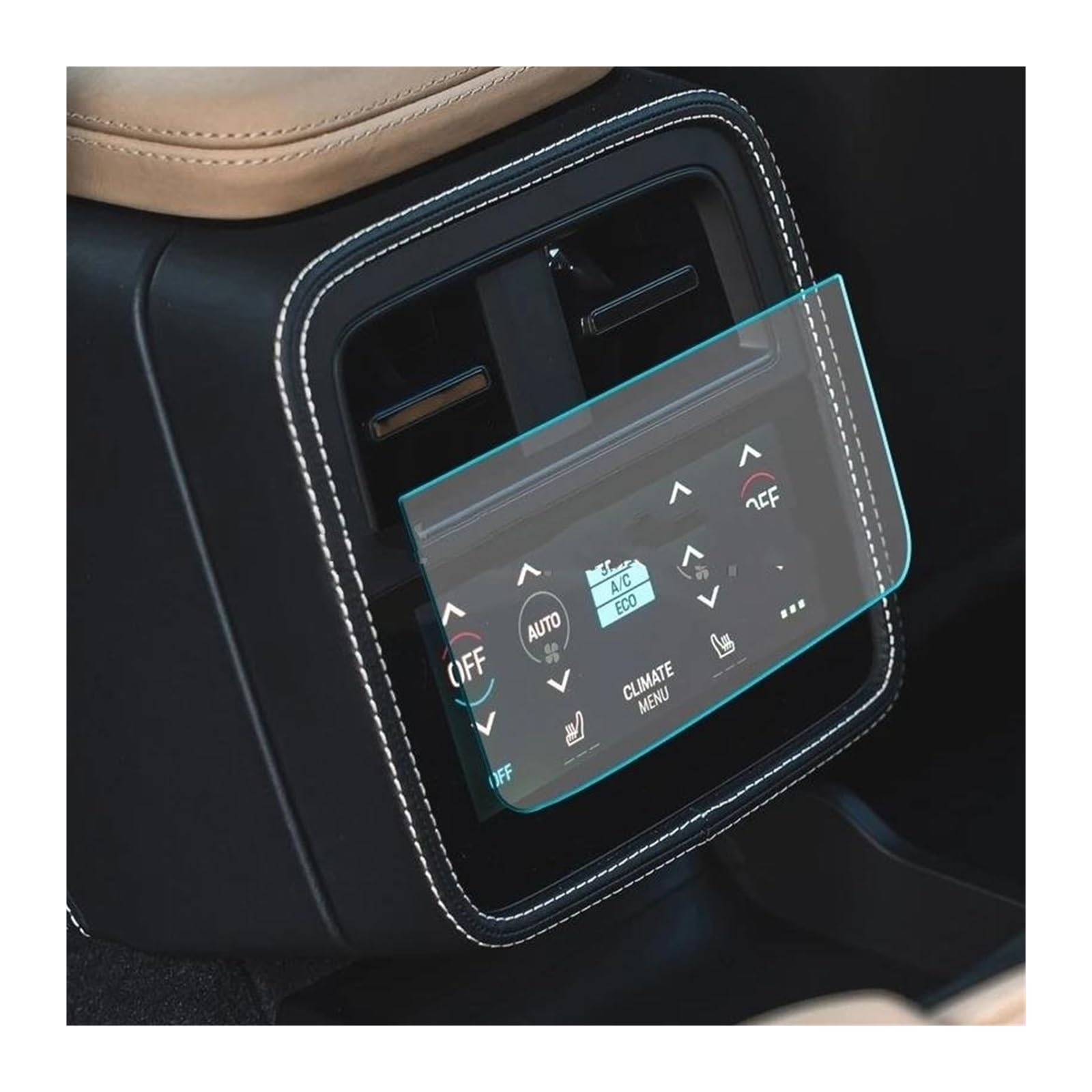 Auto Displayschutz Für Taycan 2020 2021 2022 2023 2024 Auto LCD Hinten Klimaanlage PET Bildschirm Film Schutz PET Screen Protector Auto Displayschutzfolie von Barhbt