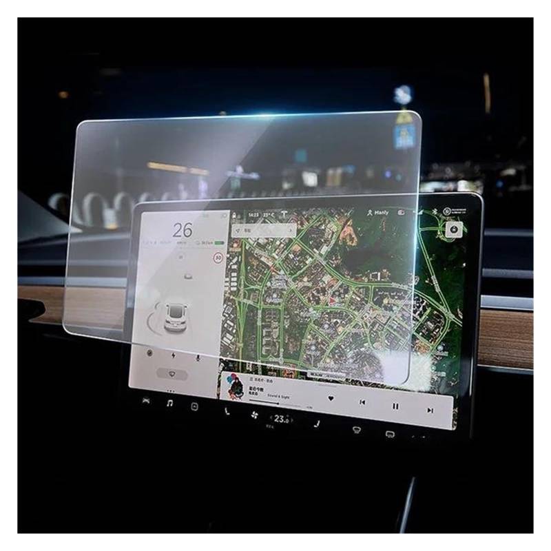 Auto Displayschutz Für Tesla Für Modell 3 Center Bildschirm Für Modell X/S 15 "Touchscreen Schutz Film Bildschirm Protecto Gehärtetem Glas Auto Displayschutzfolie(for 3) von Barhbt