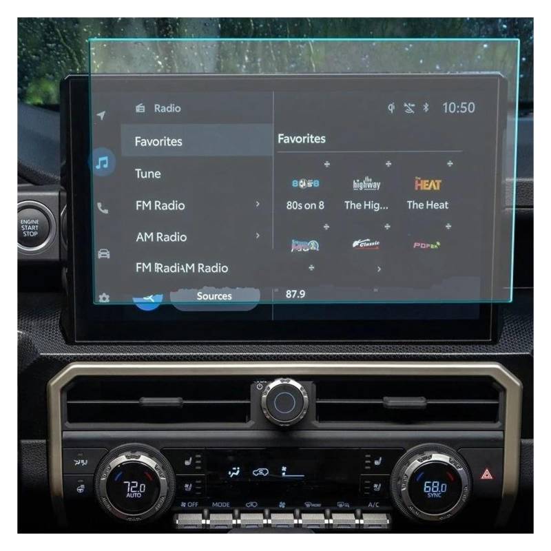 Auto Displayschutz Für Toyota Für 4Runner 2025 15 Zoll Auto Infotainment Radio GPS Anti-Glare Schutz Film Gehärtetem Glas Screen Schutz Film Auto Displayschutzfolie von Barhbt