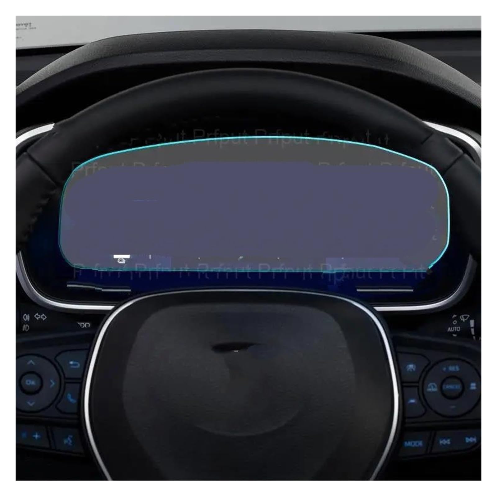 Auto Displayschutz Für Toyota Für Corolla Für Kreuz 2023 12,3 Zoll Auto Digital Cockpit Instrument Dashboard PET Screen Protector Film Auto Displayschutzfolie von Barhbt