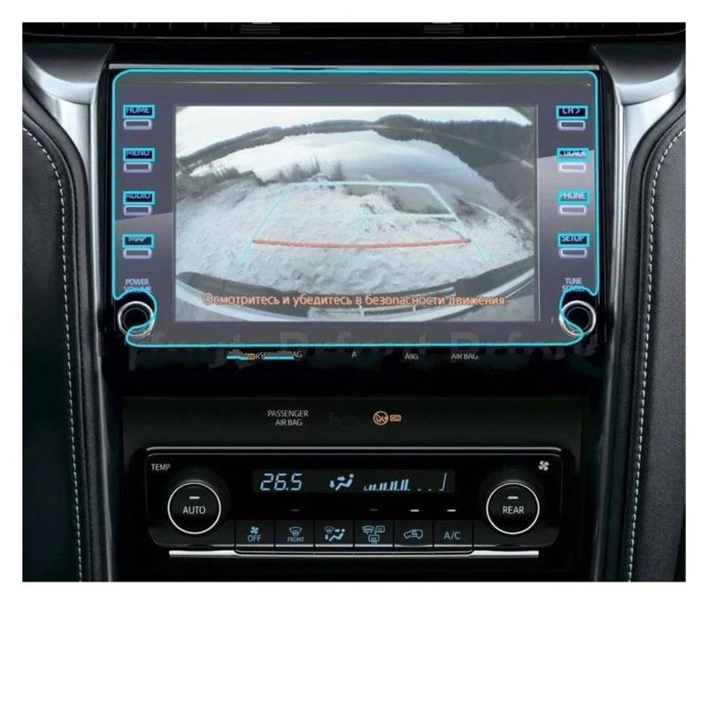 Auto Displayschutz Für Toyota Für Fortuner 2020 2021 8 Zoll Control Display Screen Protector Gehärtetem Glas Display-schutzfolie Auto Displayschutzfolie von Barhbt