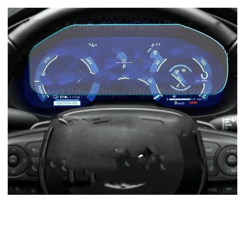 Auto Displayschutz Für Toyota Für RAV4 50 Serie 2022-2023 Auto Instrument Dashboard Panel Display-schutzfolie Gehärtetes Glas Screen Protector Film Auto Displayschutzfolie von Barhbt