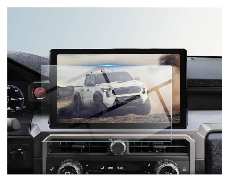 Auto Displayschutz Für Toyota Für Tacoma 2024 14 Zoll GPS Navigation Touchscreen Schutz Film Gehärtetem Glas Film Schutz Auto Displayschutzfolie von Barhbt