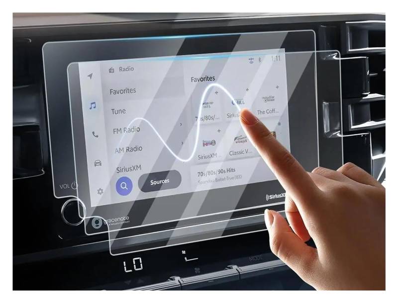 Auto Displayschutz Für Toyota Für Tundra 2022 2023 2024 8 Zoll GPS Navigation Gehärtetem Glas Screen Protector Film Zubehör Auto Displayschutzfolie von Barhbt