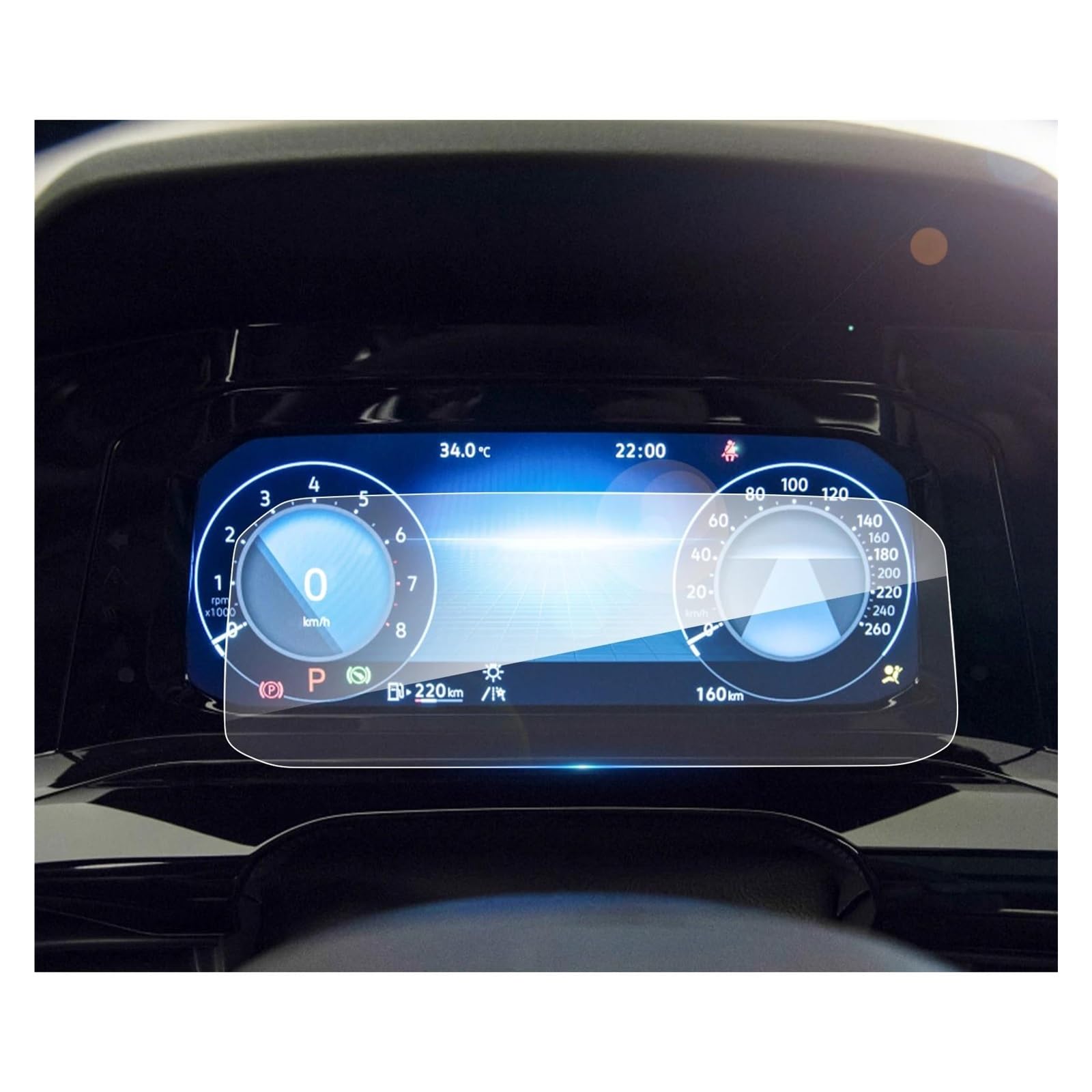 Auto Displayschutz Für VW Für Golf 8 MK8 2020 2021 2022 2023 10 Zoll Auto Navigation Display Screen Protector Auto Innen Zubehör Auto Displayschutzfolie(10.25-Inch) von Barhbt