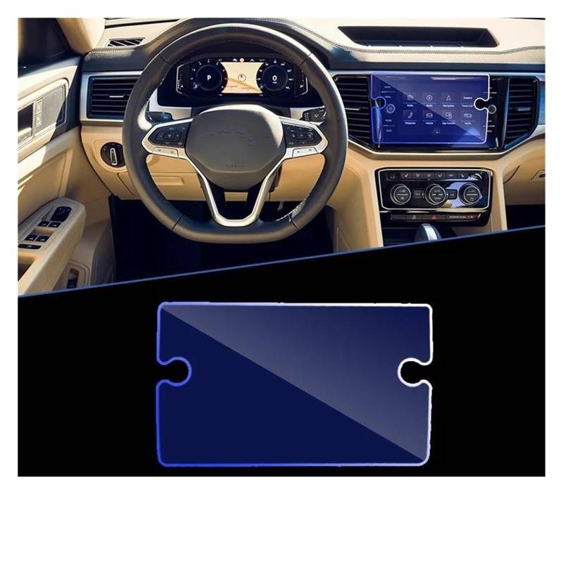 Auto Displayschutz Für VW Für T-Cro Für Taigun C11 2019 2020 2021 2022 Navigation Instrument Film Screen Protector Gehärtetem Glas Zubehör Auto Displayschutzfolie(for GPS) von Barhbt