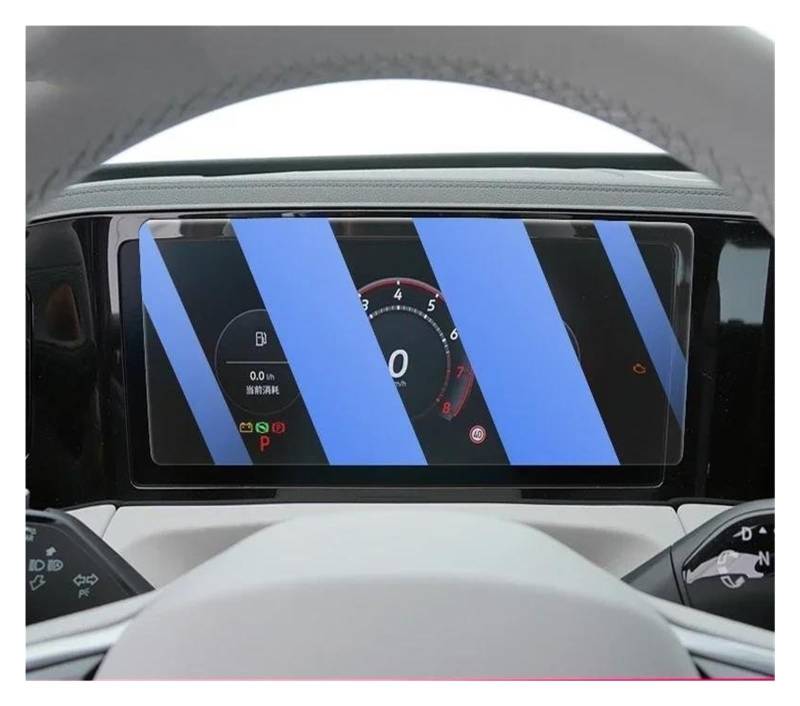 Auto Displayschutz Für VW Für Tiguan Pro 2024-2025 Auto Interior Center Konsole Bildschirm Schoner Anlassen Glas Film Anti Scratch LCD Bildschirm Auto Displayschutzfolie(A Blue Light) von Barhbt