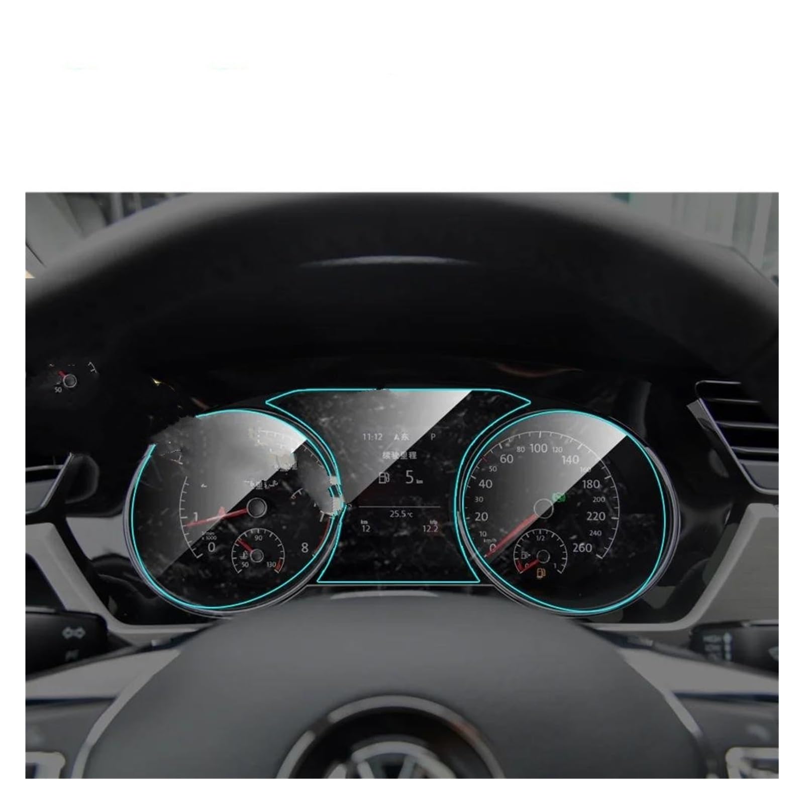 Auto Displayschutz Für VW Für Touran 2016 2017 2018 Auto Innen Bildschirm Protetive PET Film Auto Zubehör Auto Instrument Panel Screen Protector Auto Displayschutzfolie von Barhbt