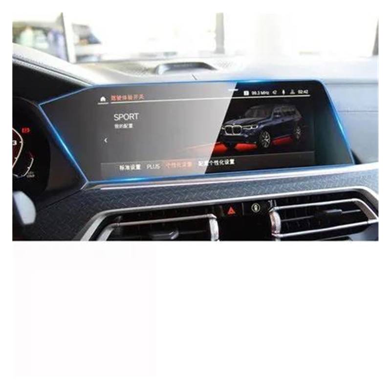 Auto Displayschutz Für X5 Für X6 Für X7 G05 G06 G07 2019-2022 LCD Bildschirm Gehärtetes Glas Schutz Film Auto GPS Navigation Schutz Film Auto Displayschutzfolie(GPS) von Barhbt