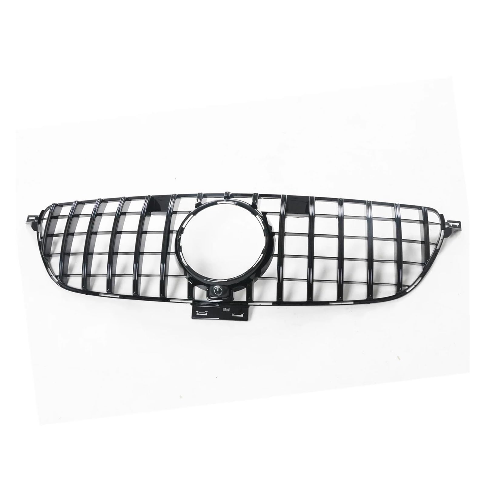 Auto Kühlergrill Frontgrill Für Benz Für GLE-Klasse Coupé C292 W292 2015-2019 GLE350 GLE400 GLE500 GT-Stil, Obere Stoßstangenhaube, Netzgitter Front Kühlergrill(Schwarz) von Barhbt