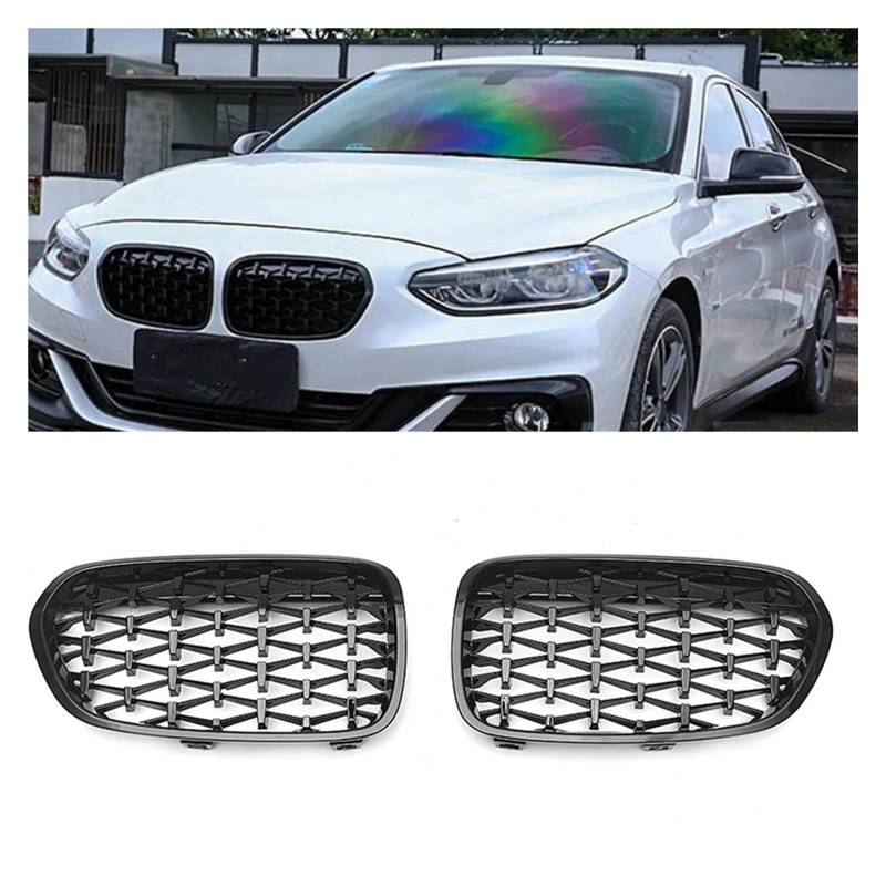 Auto Kühlergrill Für 1 Serie F52 118i 120i 2018 2019 2020 2021 Front Niere Grill Schwarz Auto Oberen Stoßstange Haube Mesh Grid Front Kühlergrill von Barhbt