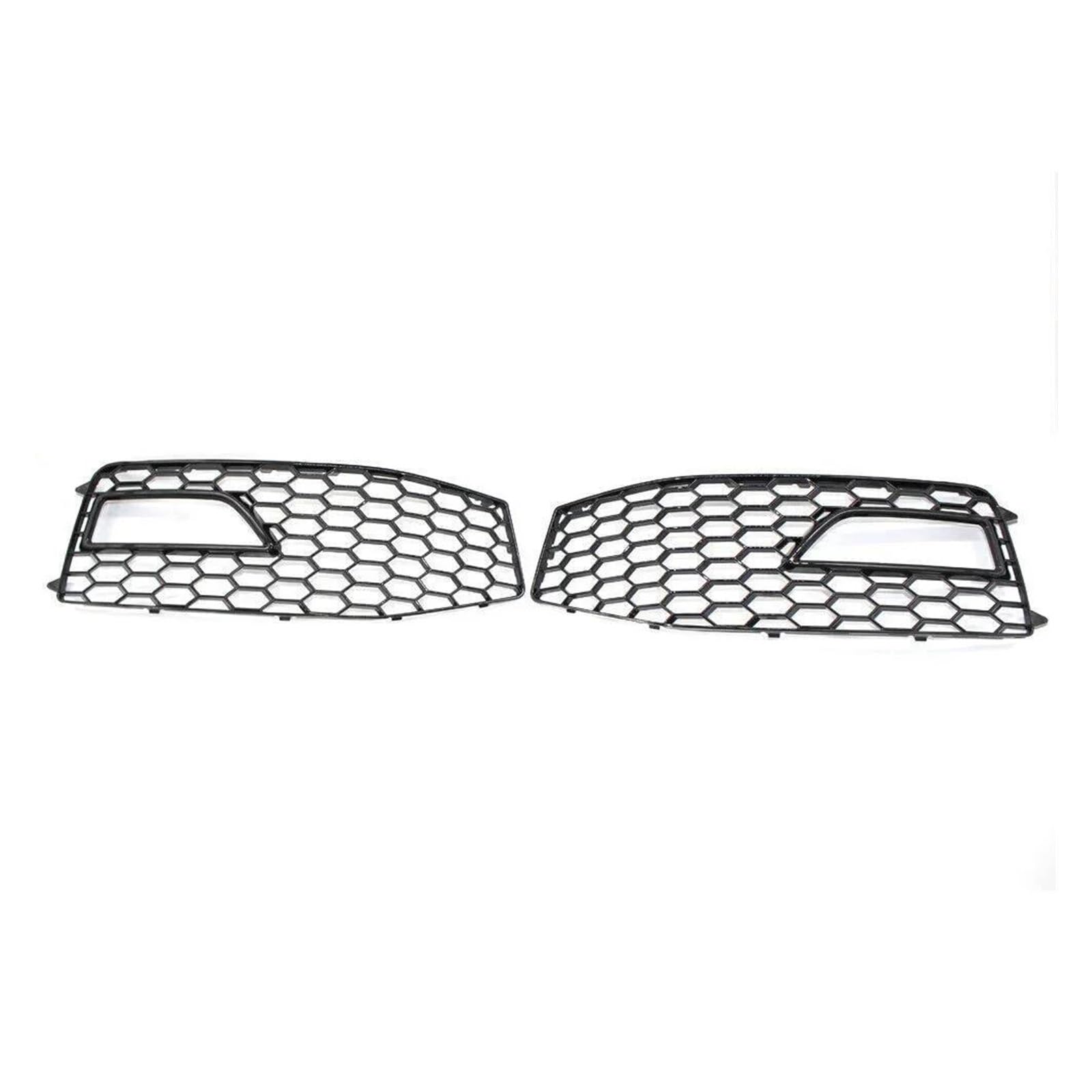 Auto Kühlergrill Für A4 B8.5 S-Line S4 2012 2013 2014 2015 Honeycomb Mesh Frontstoßstangengrill RS4 Style 8K0807681 Nebelscheinwerfer Lampenabdeckung Grill Front Kühlergrill(Honeycomb B-Black) von Barhbt