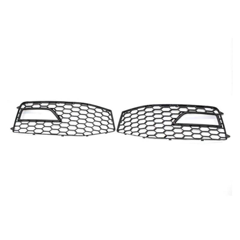 Auto Kühlergrill Für A4 B8.5 S-Line S4 2012 2013 2014 2015 Honeycomb Mesh Frontstoßstangengrill RS4 Style 8K0807681 Nebelscheinwerfer Lampenabdeckung Grill Front Kühlergrill(Honeycomb B-Black) von Barhbt