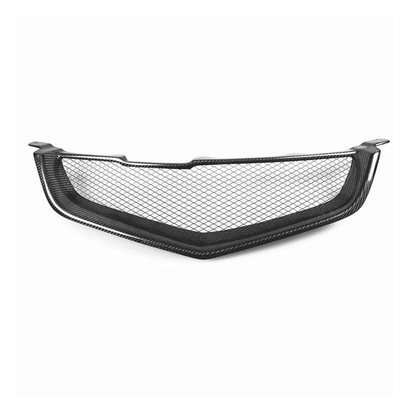 Auto Kühlergrill Für Accord CL7 Euro R Acura TSX 2003-2005 Kühlergrill Fiberglas/Kohlefaser Oberes Mittelstoßstangengitter Front Kühlergrill(Carbon Fiber) von Barhbt