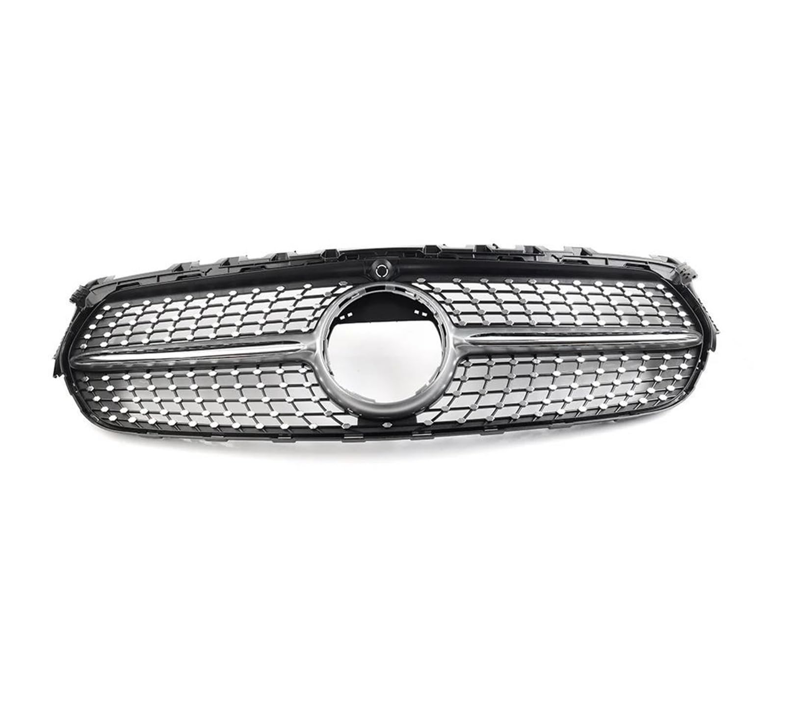 Auto Kühlergrill Für Benz Für B Klasse W247 B180 B200 B260 2020 2021 2022 Auto Frontschürze Haube Kühlergrill Diamant Stil Grill Front Kühlergrill(Silber) von Barhbt