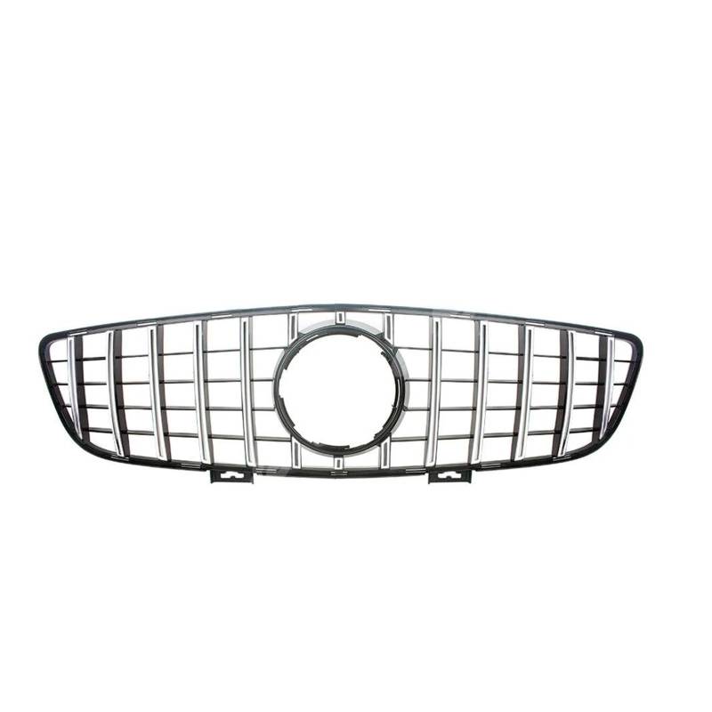 Auto Kühlergrill Für Benz Für C197 R197 SLS Für AMG 2010 2011 2012 2013 2014 2015 Vorne Racing Billet Stoßstange Grille Obere Abdeckung Front Kühlergrill(Silber) von Barhbt