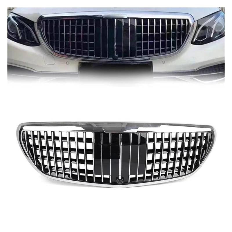 Auto Kühlergrill Für Benz Für E Klasse W213 E200 E300 E350 E450 2016 2017 2018 2019 2020 Chrom Auto Vorderen Stoßfänger Kühler Haube Grille Front Kühlergrill von Barhbt