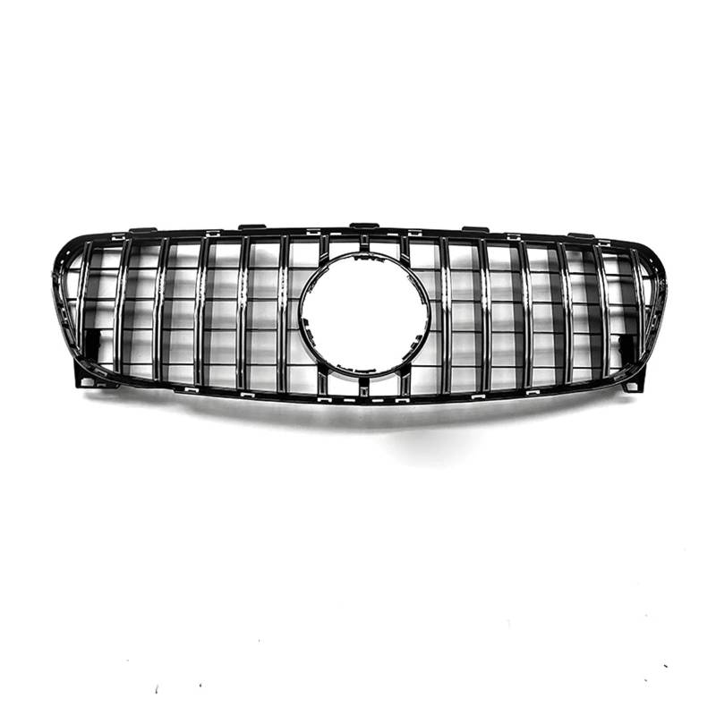 Auto Kühlergrill Für Benz Für GLA Klasse X156 2017-2020 GLA200 GLA250 GLA45 GT Stil Schwarz/Silber Grill Kühlergrill Oberen Stoßfänger Haube Mesh Front Kühlergrill(Silber) von Barhbt