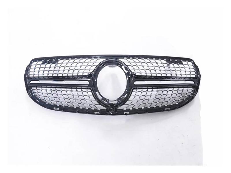 Auto Kühlergrill Für Benz Für GLC Klasse W253/X253 C253 2020-2023 GLC250 GLC300 GLC350 GLC43 Obere Stoßstangenhaube Mesh Grid Frontgrill Grill Front Kühlergrill(Schwarz) von Barhbt