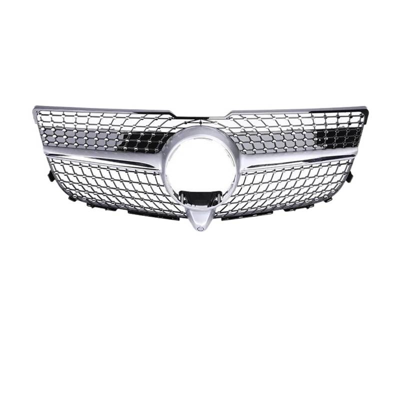 Auto Kühlergrill Für Benz Für GLK X204 2008-2015 Schwarz Silber Front Stoßstange Panamericana GT Kühlergrill Stil X204 300 350 400 Grill Diamant Front Kühlergrill(Diamond Chrome13-15) von Barhbt