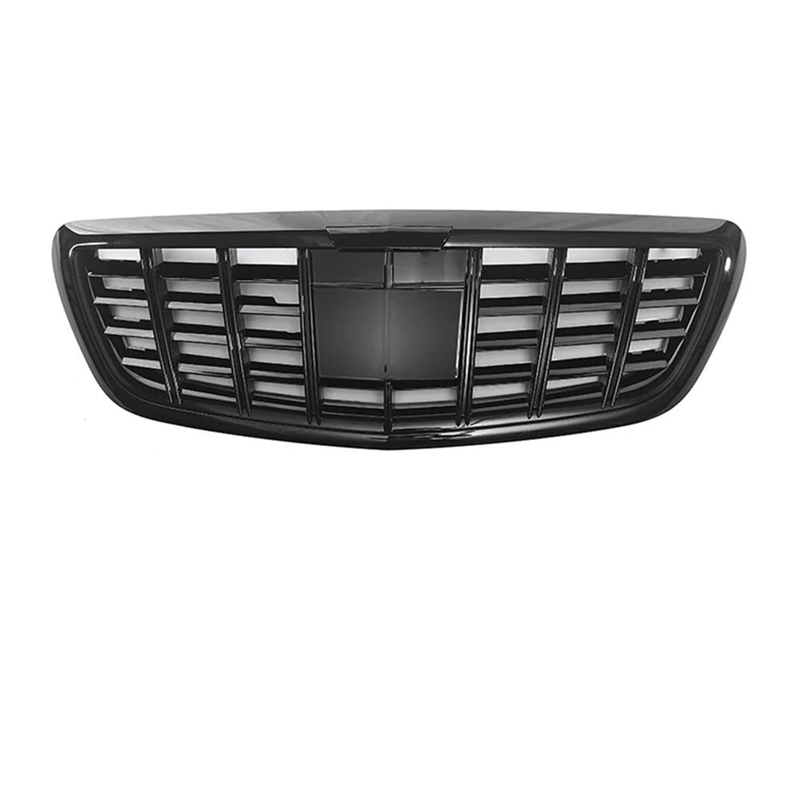 Auto Kühlergrill Für Benz Für S W222 S500 2013-2020 W/Acc Für AMG Stil Stoßstange Grill Auto Zubehör Chrom Silber GTR Stil Racing Gitter Front Kühlergrill(GTR-Glossy Black) von Barhbt