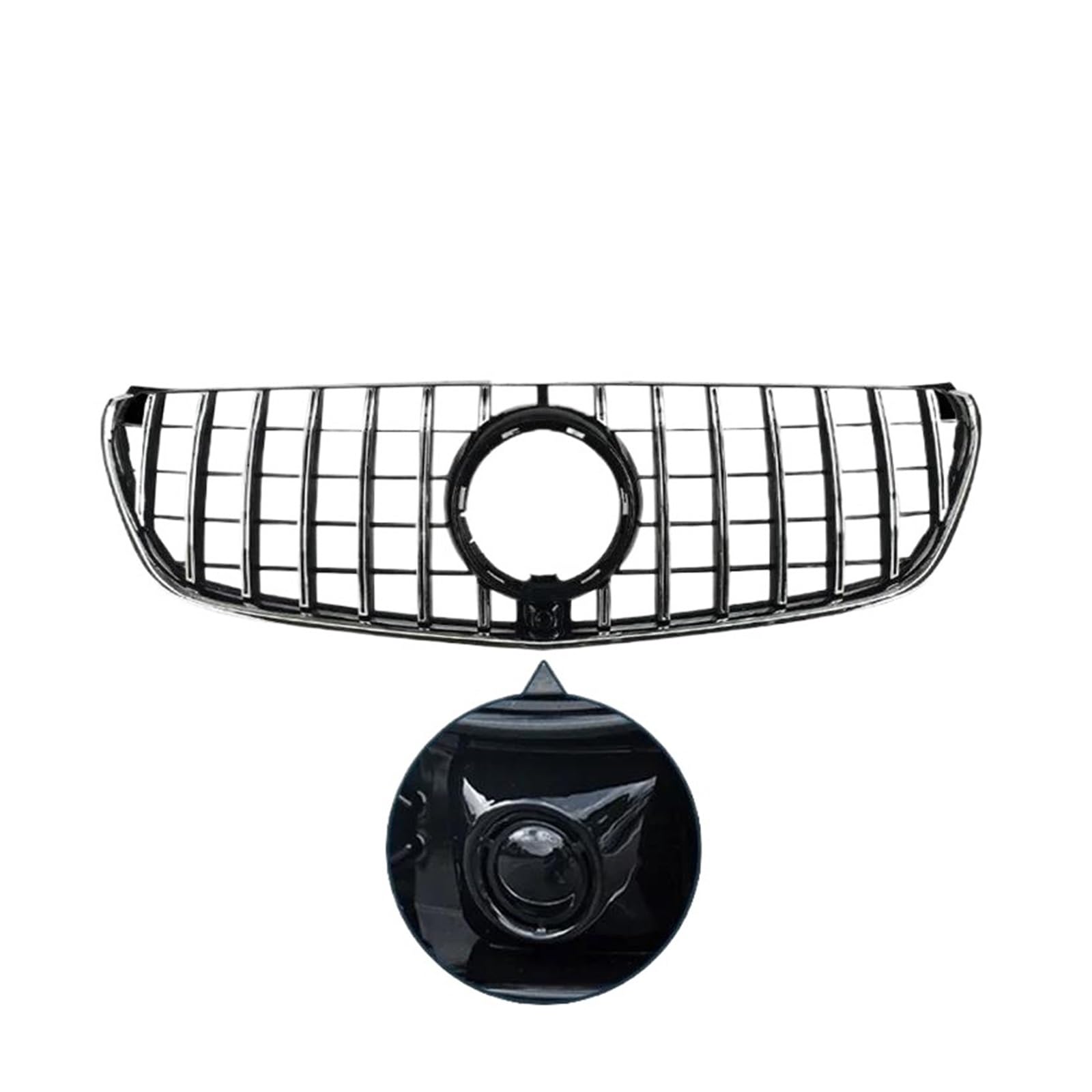 Auto Kühlergrill Für Benz Für VITO W447 V Klasse V260 V250 2015-2019 Jahr Glänzend Spoiler Front Stoßstange Grille Mesh Racing Grill Front Kühlergrill(V Class Type C) von Barhbt