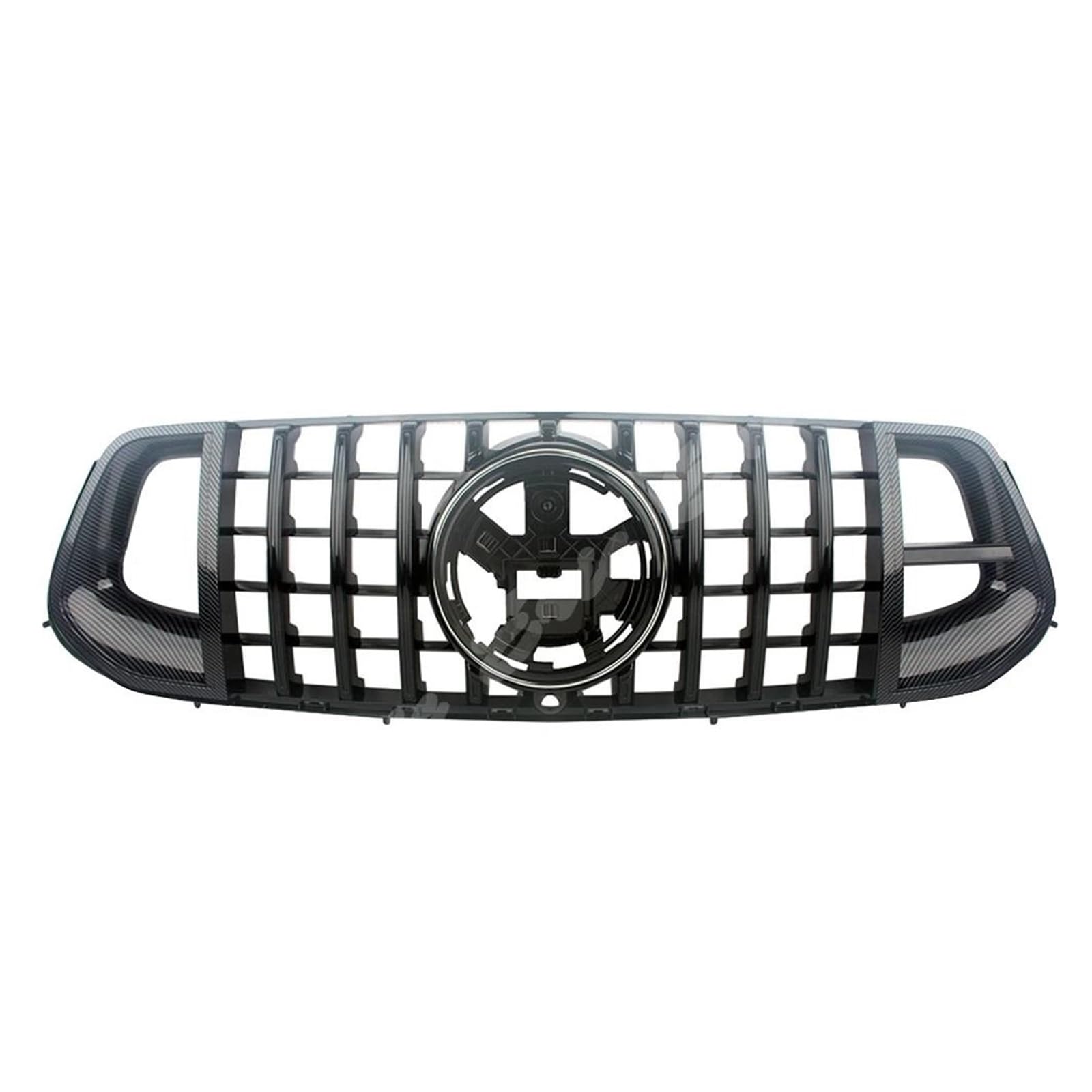 Auto Kühlergrill Für Benz Für W167 Für GLE-Klasse GLE53 GLE63 S Für AMG 2020-ON Sport Stil Vorne Racing Stoßstange Grille Obere Abdeckung Front Kühlergrill(Carbon Black) von Barhbt