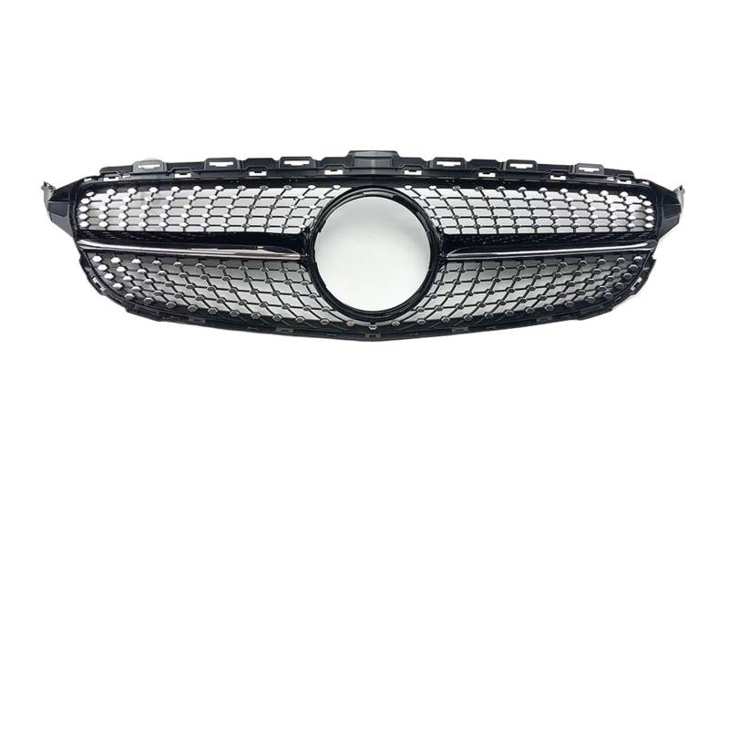 Auto Kühlergrill Für Benz Für W205 Grill C205 S205 C 2014-2021 C200 C260 C180 C250 C300 Coupe ForAMG Tuning GT Diamant Front Stoßstange Grille Front Kühlergrill(14-18 Diamond Glossy Black) von Barhbt